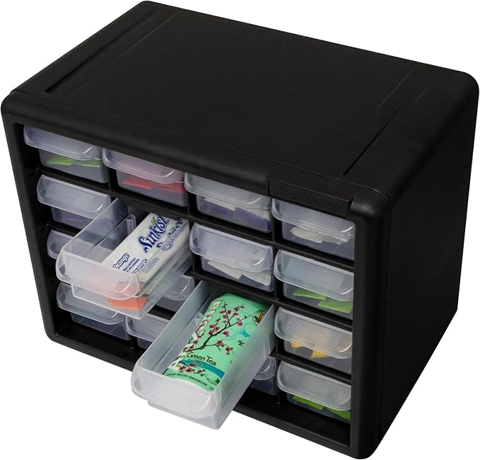 Akro-Mils 16-Drawer Plastic Cabinet - Image 19
