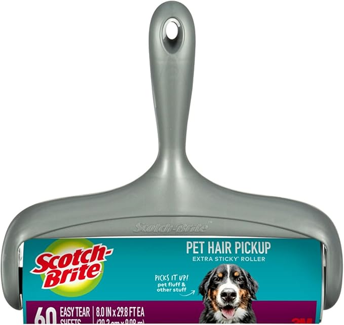 Scotch-Brite Pet Hair Pickup Extra Sticky Large Lint Roller, Designed by Scotch-Brite
