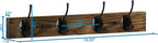 Coat Hooks Wall Mounted, Wooden Hat Rack - Image 6