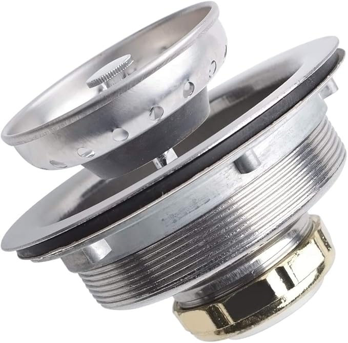 Hydro Master Kitchen Sink Basket Strainer Standard Drains, Stainless Steel - Image 7