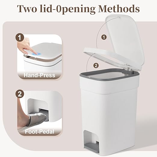 JiatuA Small Bathroom Trash Can - Image 2
