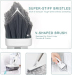 Affogato Floor Scrub Brush Bathroom Long Handle Bathtub Push Broom Shower Tile - Image 3