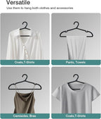 30 Pack Clothes Hangers, Non Slip Plastic Coat Hangers, Space Saving Hangers - Image 6