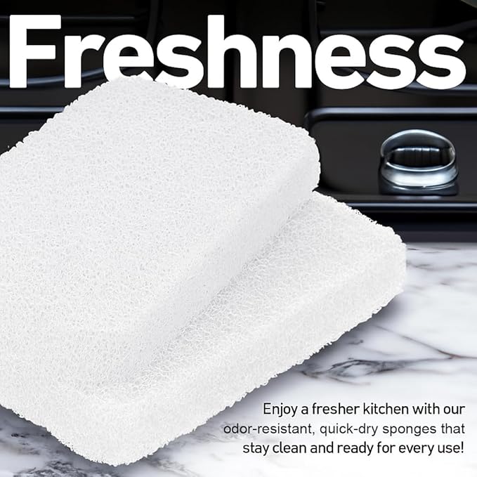 Casanero 6-Pack Silicone Scrubbing Sponges, Heavy-Duty, Non-Scratch | Reusable - Image 4