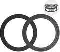 RQYEKDO 2PC Kitchen Sink Strainer Gasket Seal Rings， Fits Standard 3-1/2 inch by rqyekdo