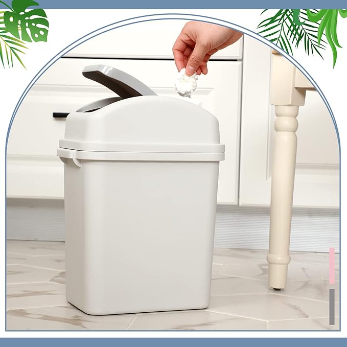 Sumind 2 Pcs 1.8 Gallon Bathroom Trash Can - Image 4