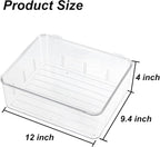 Clear Storage Container Drawer Organzier Dividers, Removable Divided Plastic - Image 3