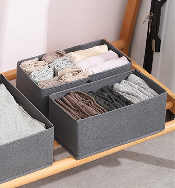 KIKILIE 6 Pack Foldable Clothing Organizers, Socks and Panties - Image 5