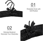 TOPIA HANGER Padded Hangers for Women Clothing, 17-inch Satin Hangers 10 Pack - Image 2