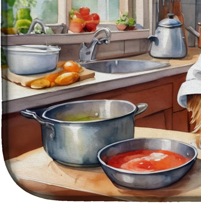 Caroline's Treasures DAC6343DDM Yorkie Yorkshire Terrier The Chef Dish Drying - Image 4