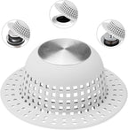 Shower Drain Hair Catcher Bathtub Drain Cover Shower Protector by SayGoodbyetoHairClogging
