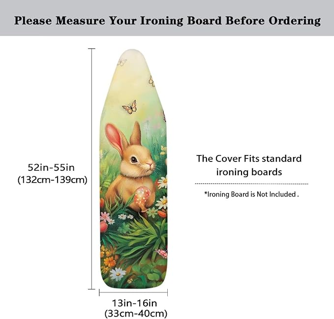 Butterfly Ironing Board Cover Rabbit Iron Board Cover Replacement Polyester - Image 5
