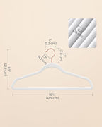SONGMICS Slim Velvet Hangers, Non-Slip Clothes Hangers - Image 7