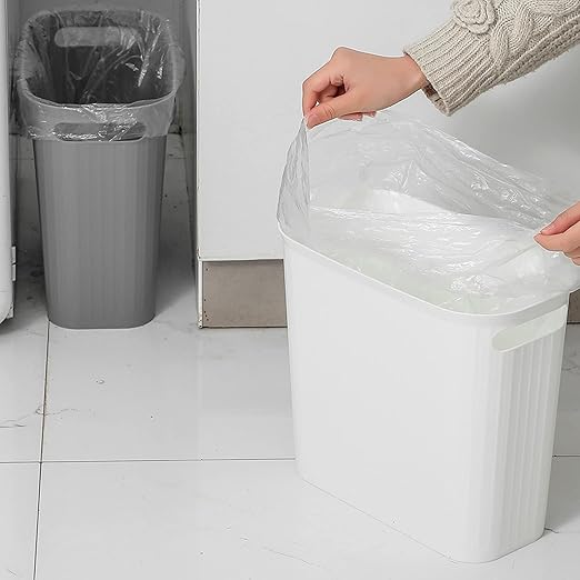 rejomiik Bathroom Small Trash Can Slim Garbage Can Wastebasket 3.5 Gallon - Image 6