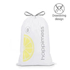 happimess 5.3 Gallon Drawstring Trash Bags, Lemon Scent, Heavy Duty MDPE Liners - Image 8