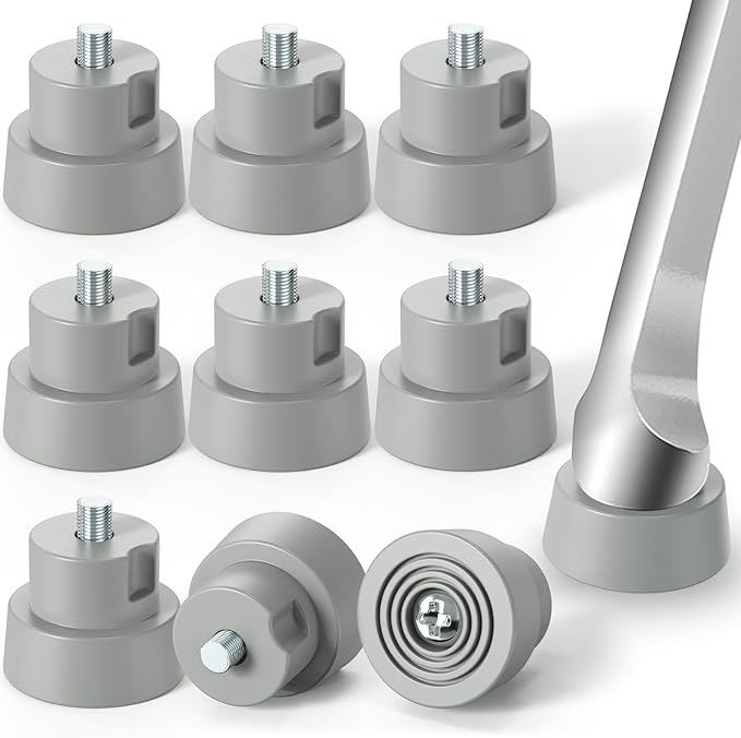9-Pack Door Stopper Replacement Rubber Tips, Heavy Duty Kickdown Door Stop Tips by Ancable