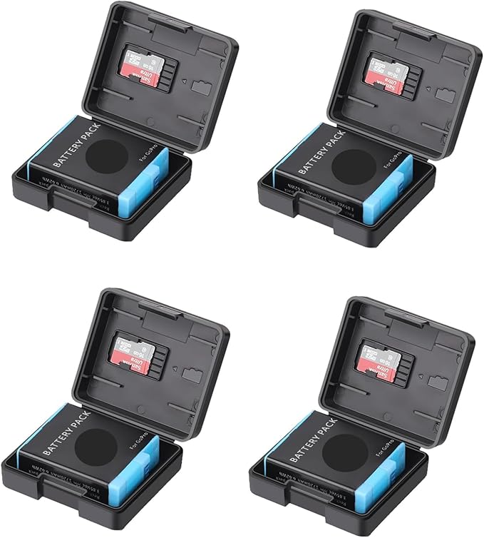 Pack of 4 Plastic Protective Storage Case Boxes Compatible by Unknown
