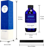 Citrus Scented Reed Diffuser, Lime & Lemon Oil Reed Diffuser, Real Citrus! - Image 2