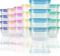 SCANDINOVIA - 25 oz Food Storage Containers - 24 sets - Dry & Hot Plastic Meal by SCANDINOVIA-UNIQUEUNBREAKABLETABLEWAREFORYOURAMAZINGHOME