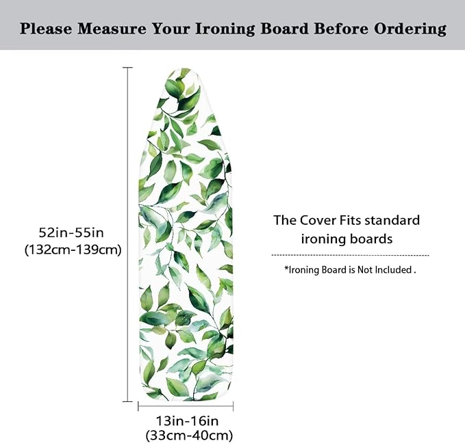 ZDCUSTOM Green Leaves Ironing Board Covers - Image 5