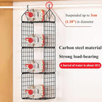 Hanging Closet Organizer, Carbon Steel 5-Shelf Hanging Storage, Collapsible - Image 4