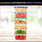 SCANDINOVIA - 25 oz Food Storage Containers - 24 sets - Dry & Hot Plastic Meal - Image 6