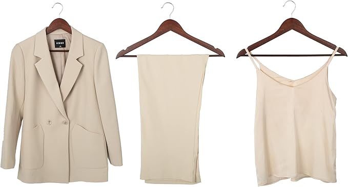 Amazon Basics Wood Suit Clothes Hangers - Image 4
