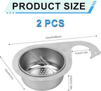 2pcs Swan-Shaped Drain Basket, Stainless Steel Sink Strainer Catcher - Image 2