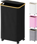 SUOCO Laundry Hamper on Wheels 100L, Clothes Basket by SUOCO