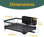 LIYI Dish Drying Rack, Adjustable Spout Design, Kitchen Dish Racks, Made of - Image 7