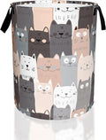 Cute Cat Laundry Basket, Waterproof Cats Laundry Hamper, Collapsible Organizer by UIUPRO