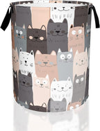 Cute Cat Laundry Basket, Waterproof Cats Laundry Hamper, Collapsible Organizer by UIUPRO