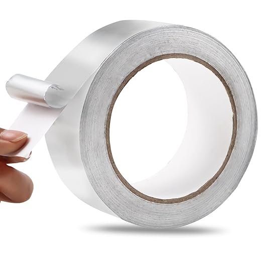Aluminum Foil Tape 2 Inch x 99Ft Heavy Duty Waterproof High Temperature Sealing by PackYard