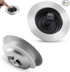 Universal 3 in 1 Kitchen Sink Drain Strainer Stopper Combo, Anti-Clog and Easy by Greatcomfortathome