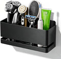 Black Aluminum Wall Mounted Electric Toothbrush Holder, No Drilling Required by Unknown