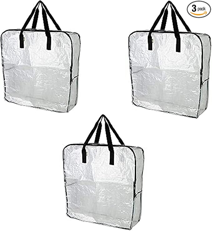 Ikea DIMPA 3 pcs Extra Large Storage Bag, Moth and Moisture Protection Storage by IKEA