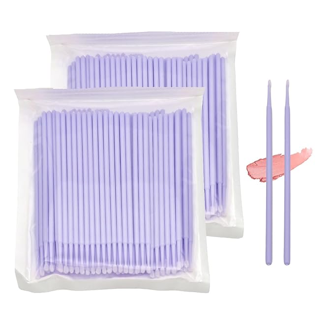 200-Pack Micro Cotton Swabs for Eyelash Extensions | 2mm Cotton Tip Applicators by Ksvsonrvi