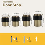 KHTUMEWARE 10 Pack 1-1/2 in Floor Door Stopper, Antique Bronze Brushed Door Stop - Image 4