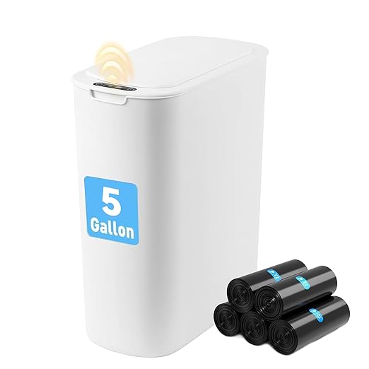 Automatic Motion Sensor Bathroom Trash Can by FocusOnDailynecessities