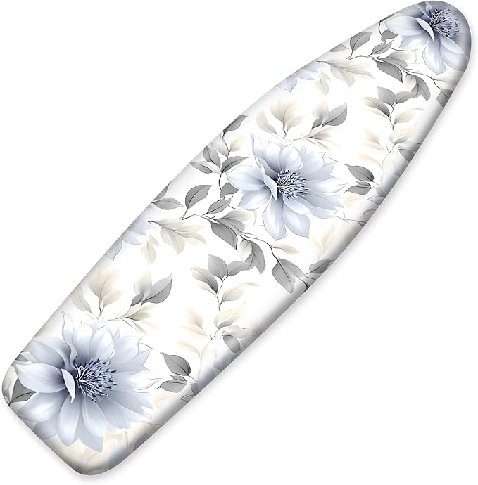 Floral Ironing Board Cover, Standard Size Cotton Iron Board Covers by BVBOX