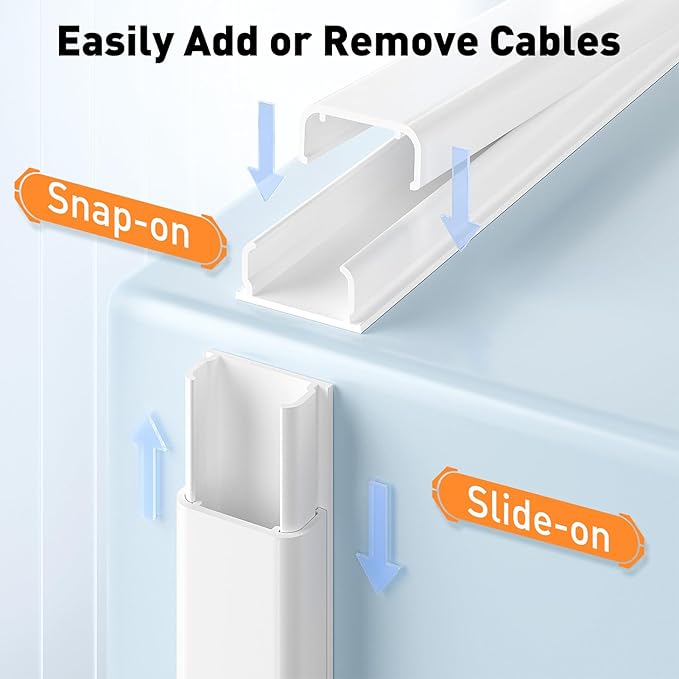Delamu Cord Hider, 142in Cable Hider, Cord Covers - Image 4