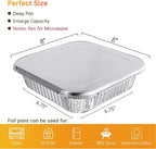 8x8 Aluminum Pans with Lids - Image 3