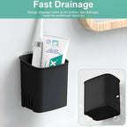 2 Packs Wall Mounted Toothbrush Holders, Self Adhesive Bathroom Toothbrush Wall - Image 2