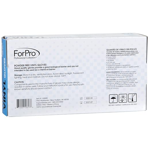 ForPro Disposable Vinyl Gloves, Industrial Grade, Powder-Free, Latex-Free - Image 3