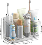 Toothbrush Holder for Bathroom Wall Mounted, 5 Slots Acrylic Toothbrush and - Image 8