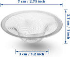 40 pcs Heavy Duty Stainless Steel Slop Basket Filter Trap, 2.75" Top / 1" Mesh - Image 7