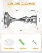 Crosize Magnetic Door Stoppers 6 Pack, Stainless Steel Door Stops - Image 5