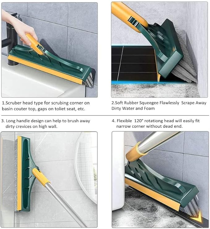 2 in 1 Cleaning Scrub Brush Grout Brush Scrape Floor Scrub Brush - Image 5
