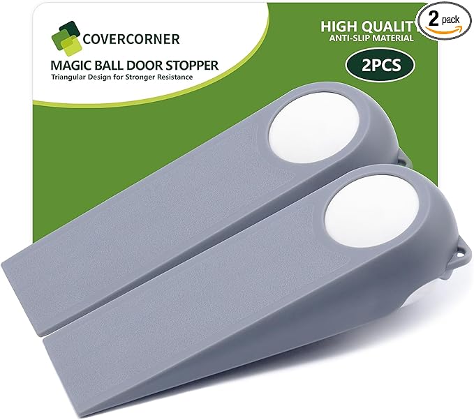 Door Stoppers for Bottom of Door, Rubber Door Stopper Wedges, Door Holders for by COVERCORNER