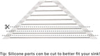 Tomorotec Triangle Roll-Up Dish Drying Rack Sink Corner Small Foldable - Image 3